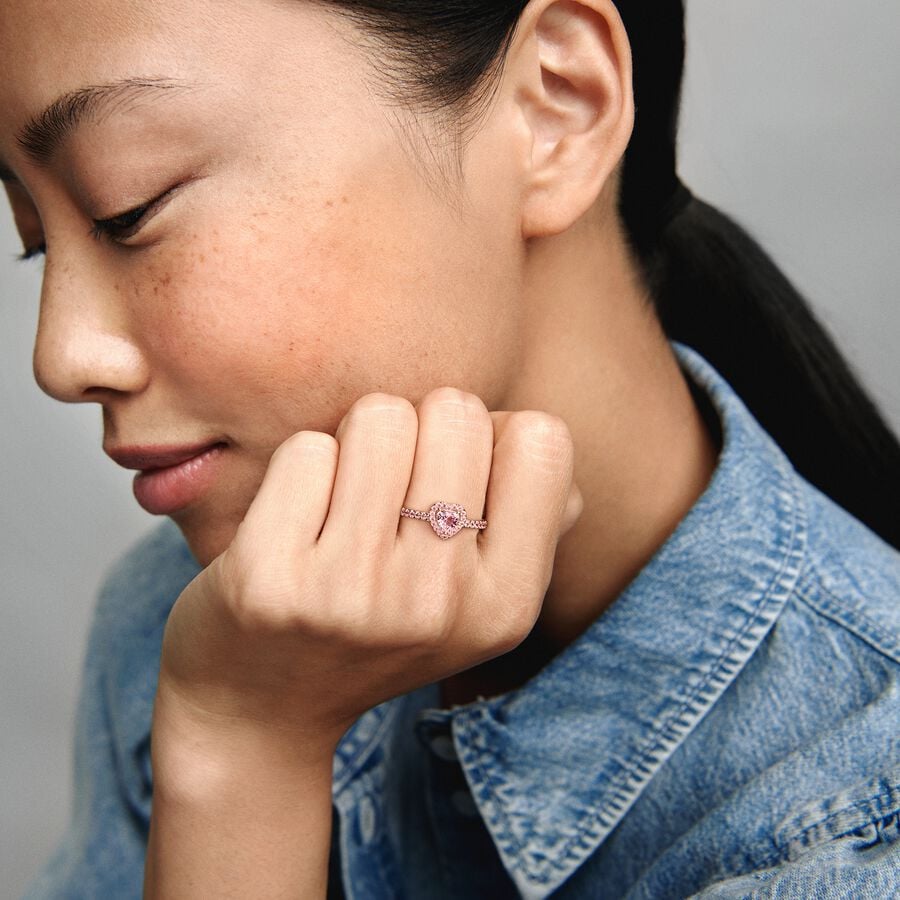 Anillo Corazón Rose Gold
