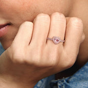 Anillo Corazón Rose Gold