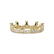 Anillo Corona Deslumbrante Dorado