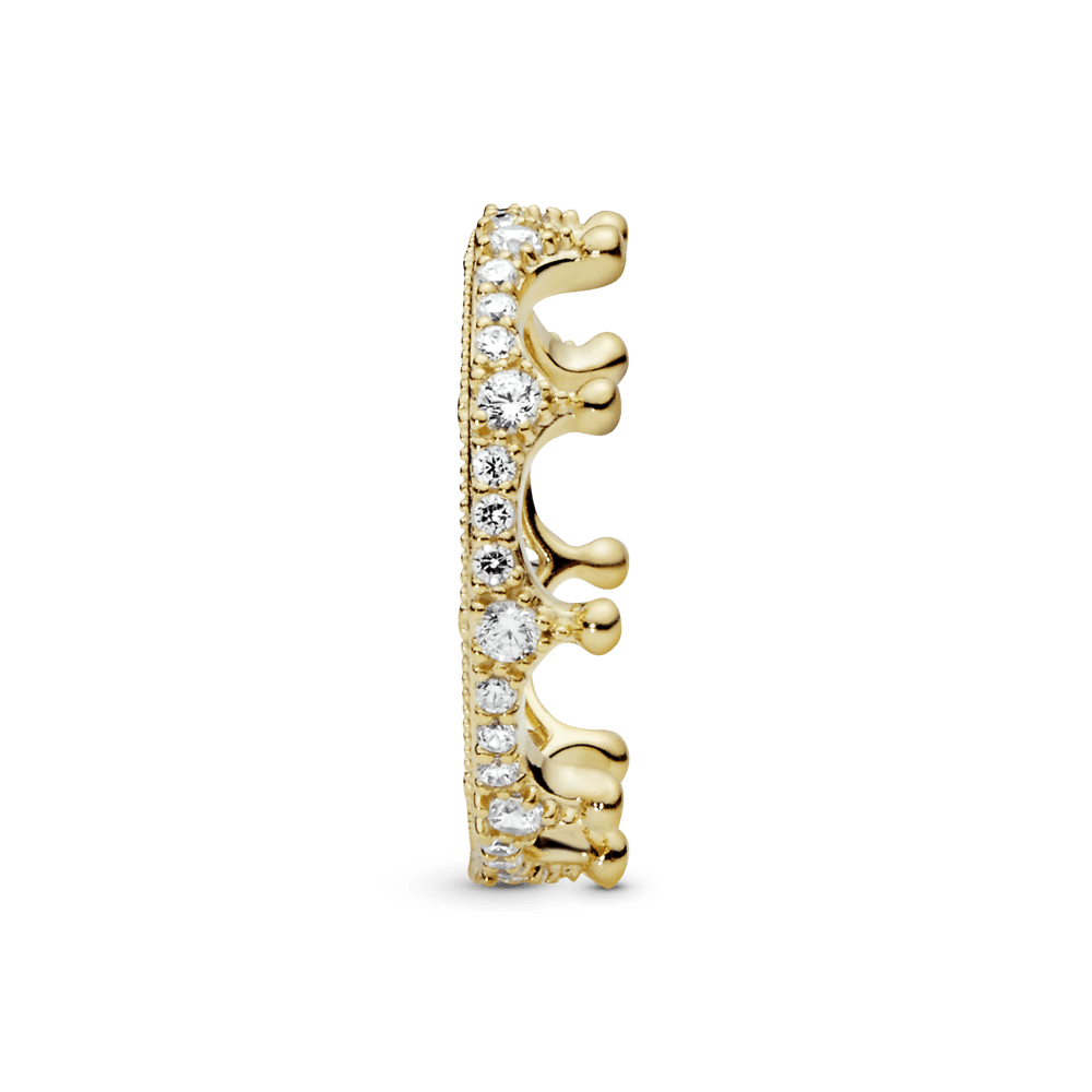 Anillo Corona Deslumbrante Dorado