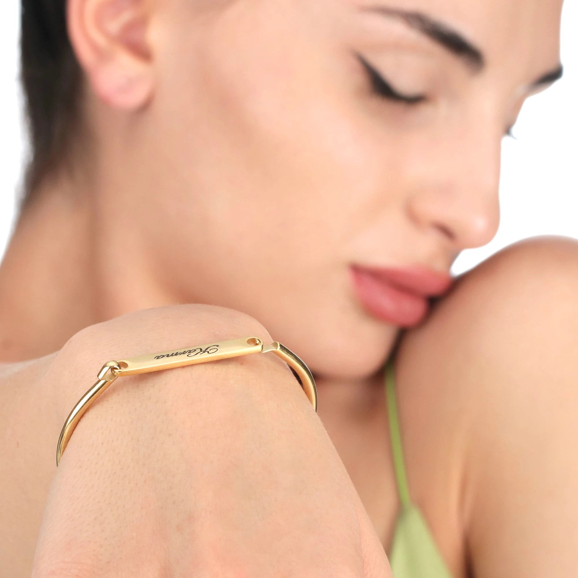 Pulsera Rígida Grabable en Acero Inoxidable