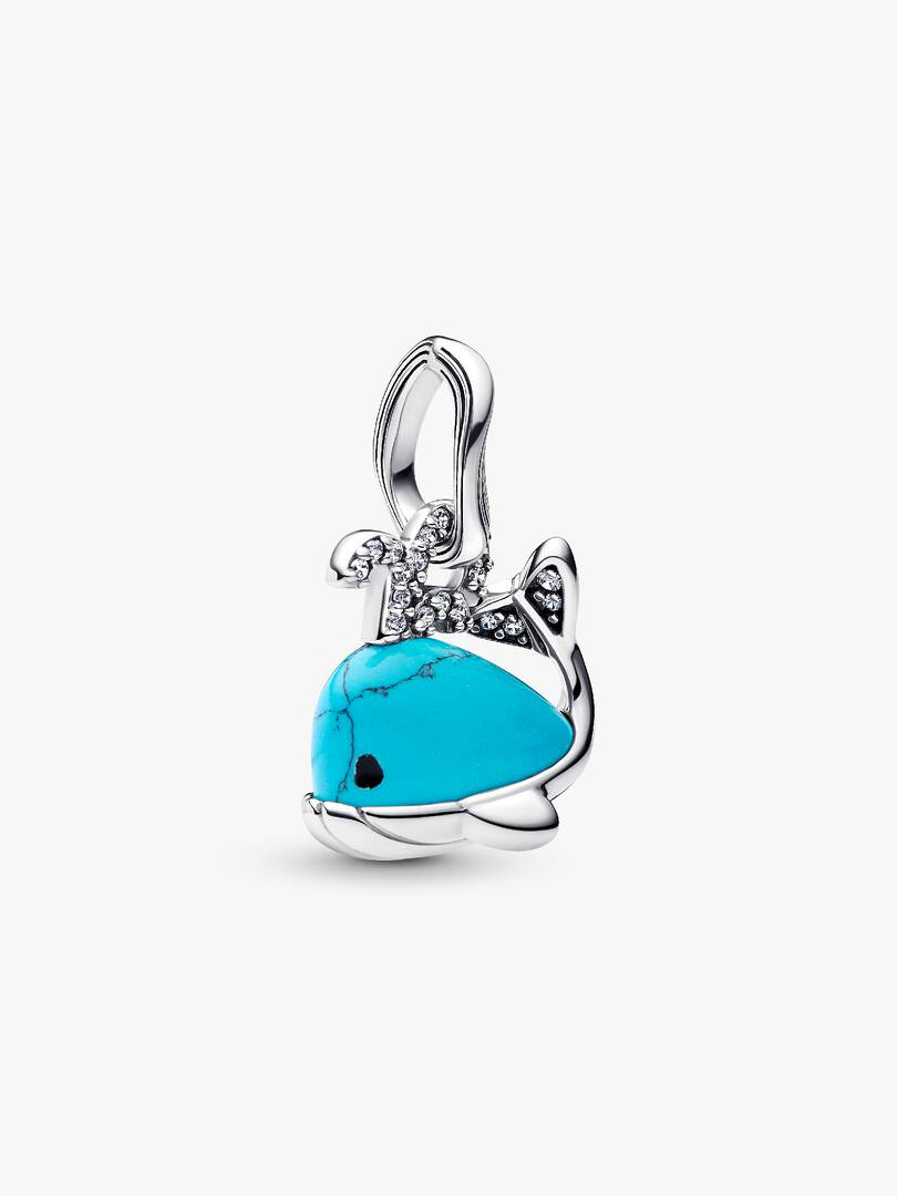 Dije de ballena con Piedra Turquesa
