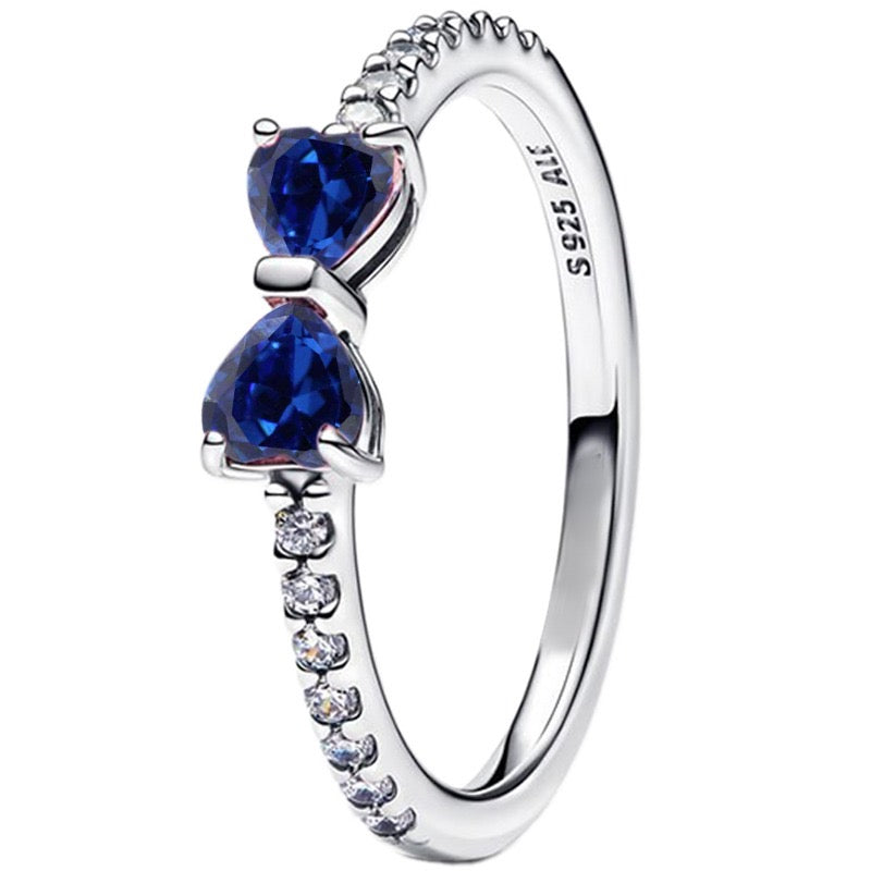 Anillo Lazo Azul Oscuro
