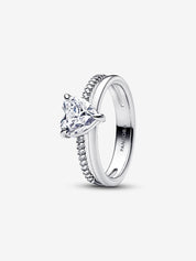 Anillo Corazón Doble Alianza