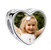 Charm Corazon Con Foto y Grabado