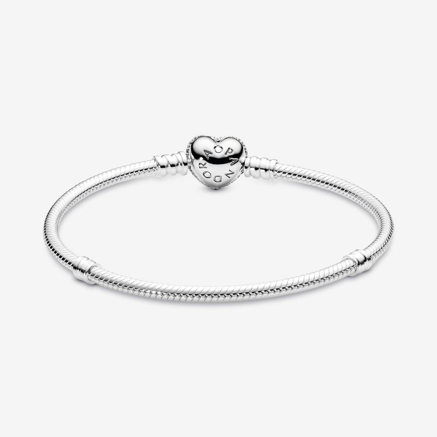 Pulsera con Cierre de Corazón en Pavé
