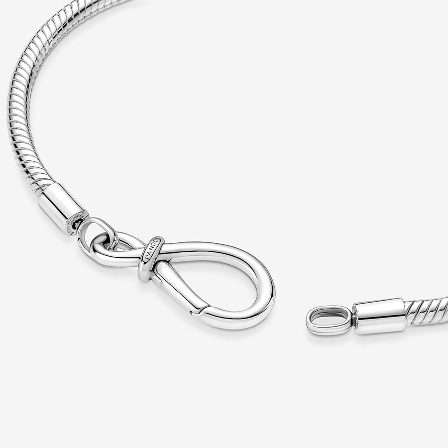 Pulsera Cadena de Serpiente Nudo Infinito