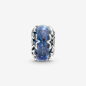 Charm de Cristal de Murano Galaxia y Estrellas