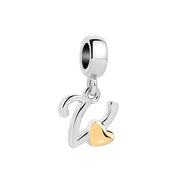 Iniciales Corazon Dorado