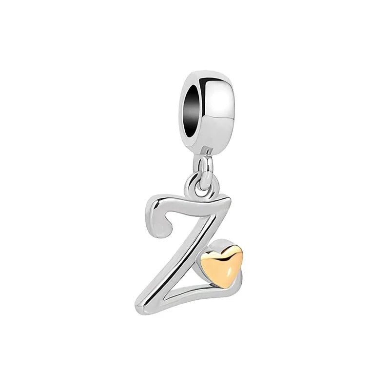 Iniciales Corazon Dorado